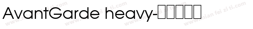 AvantGarde heavy字体转换